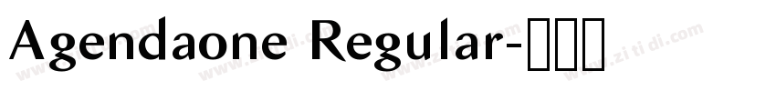 Agendaone Regular字体转换 Agendaone Regular字体转换